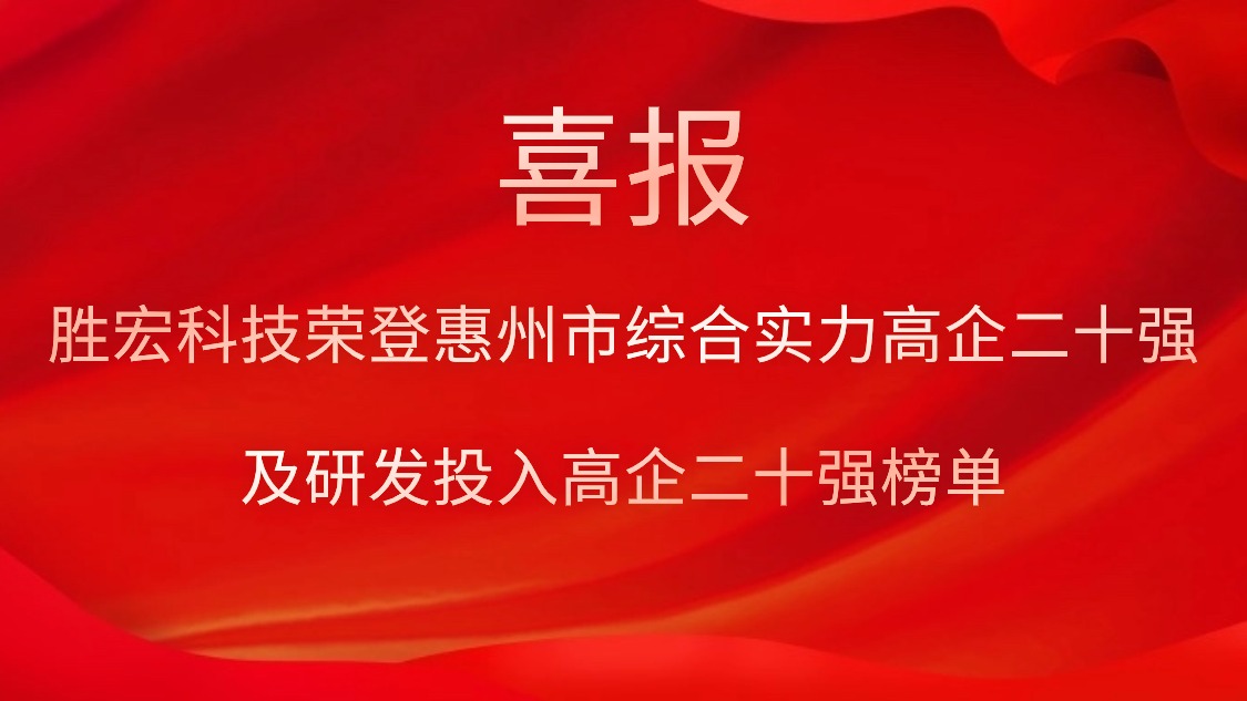 星空科技荣登惠州市综合实力高企二十强及研发投入高企二十强榜单